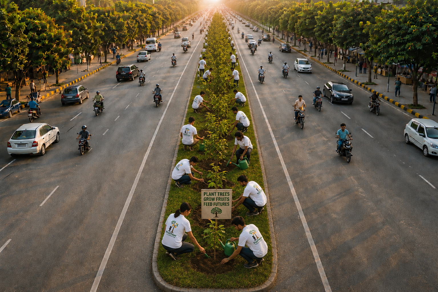 FruitForest Foundation public road tree planting drive